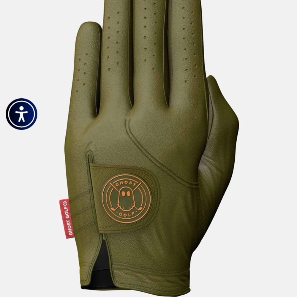 Ghost Golf Olive Green Men's Glove Men’s Left Small